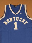 Nike Elite Kentucky Wildcats  1 Blue White Basketball Jersey Sz Mens Medium Ncaa