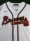 Nike Atlanta Braves Ozzie Albies 2021 World Series Gold Jersey Men   s Size Xl