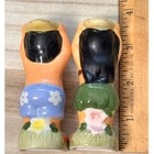 Vintage Aloha Hawaii Hula Couple Kissing Salt   Pepper Shakers Ceramic Tiki