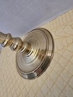 Vintage Brass Candle Stick Holders 8 tall Shiny Base Pair