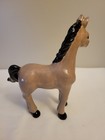 Vintage Porcelain Brown Horse W  Black Socks 7   Tall 6  wide Mint Cond  Signed