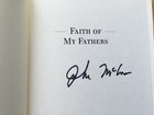  ssg  Senator John Mccain Signed Hardcover Book  faith Of My Fathers  - Jsa Coa