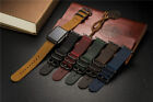 Vintage Genuine Leather Watch Strap For Apple Watch Band 49mm 10 9 8 7 46mm 45mm