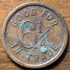 Tonopah  Nevada Nv Tonopah Drug Company Good For 6    half Bit  Trade Token