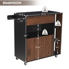 Jomeed Home Kitchen Island Rolling Cart With Storage Drawers And Towel Rack