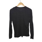 Merino Tech Long Sleeve Shirt Black Base Layer 100  Superfine Merino Wool Large