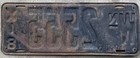 Original 1918 Washington License Plate