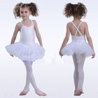 Ballet Leotards Tutu Girls Party Gymnastics Bodysuit Dance Dresses Pancake Skirt