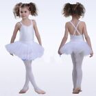 Girls Ballet Tutu Skirt Kids Party Gymnastics Leotards Bodysuit Dance Dress 4-8y