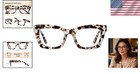 Elegant Blue Light Reader Glasses For Women - Spring Hinge Oversized Style