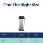 Automatic Kitchen Trash Can 13 Gallon Stainless Steel motion Sensor Hands Free