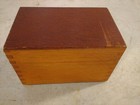 Oriole Vintage 3 X 5 Dovetail Wood Wooden Recipe Card Box