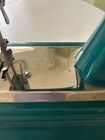Vntg  Casige Toy Sewing Machine Made In Germany British Zone Teal
