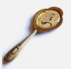 Antique Art Nouveau Hand Mirror Silver Plated Ornate Floral Vanity Decor Vintage