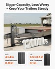 Vevor 12 000 Lbs Sidewind Square Direct Weld-on Trailer Jack 26-inch Travel