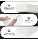 60 Sheets 8 5x11 Cream Cardstock 92lb 250gsm Double-sided Paper Office Print New