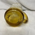 Amber-glass Presidential Design Pint Glass Beer Mug With Handle  Etched Design