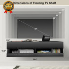 Floating Tv Shelf Wall Mounted Tv Stand  Floating Entertainment Center Under Tv