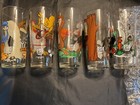 Lot Of 5 Vintage 1976 Pepsi Looney Tunes  Collector Series Glasses Warner Bros