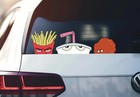 Aqua Teen Peeker Decal Athf     Frylock  Master Shake   Meatwad Car Window Sticker