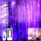 300 Led Curtain Fairy Lights Usb String Light With Remote Xmas Party Wedding Us