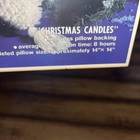 Vintage Latch Hook Holiday Pillow Kit Christmas Candles