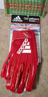 Adidas Adizero 7 0 Ncaa Rutgers Scarlet Knights Football Gloves  Large  Nwt
