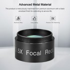 Astromania 0 5x Focal Reducer For Telescope  Fully 1 25  Filter Thread 