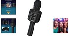 Wireless Bluetooth Karaoke Microphone 3-in-1 Portable Microphone   Speaker Black