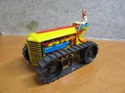 1950 s Vintage Marx Tin Litho Wind Up Midget Climbing Tractor W driver -works   