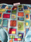 Evenflo Exersaucer World Explorer Blue Stamps Fabric Seat Cover Replacement Part