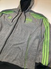 Adidas Seattle Sounders Fc Mls Soccer Hoodie Size X Large Full Zip Y2k
