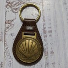 Vintage Shell Oil Company Keychain Award Rawhide metal