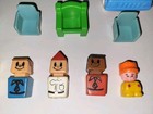 Vintage Playskool Square Head Familiar Places People Mcdonald   s Furniture Lot