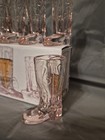 Shot Glasses Set Of 6 Blush Pink Glass Cowboy Boot Western   75oz   Nib Bd