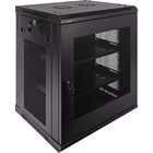 12u It Wall Mount Network Server Data Cabinet Rack Perforated Door W shelves