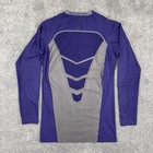 Nike Shirt Mens Large Pro Combat Compression Purple Hypercool Long Sleeve