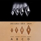 Diamond Stamps 3d Geometric Pattern Leather Stamping Tools In Stainless Steel