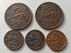 Estonia 1 Sent 1929 X3  5 Senti 1931 X2  Good Condition