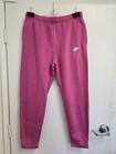 Nike Men Club Fleece Jogger Pants Pink Size Xl Tall Bv2671-623 Nwt