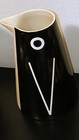Vintage Ikea Of Sweden Ceramic Creamer vase Black   White  Super Cute