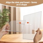 Clear Acrylic Book Stand     Large 12 6 X 6 7 X 5 In Book Holder For Cookbooks  Bi