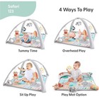 The Peanutshell Safari Adventure 7-in-1 Neutral Baby Activity Gym   Play Mat 