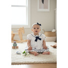 New Baby Girl Dress Set With Matching Headband Underwear Size 6 To 9 Months 