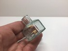 Squatty Antique Aqua Burst Top 8 Sided Inkwell 