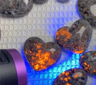 Yooperlite Hearts Carving Flame Stone Uv Reactive Crystal Mineral Specimens