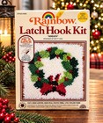 Vintage Rainbow Latch Hook Kit Christmas Wreath 12    Betty Ann 1054 New   Sealed