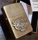 Seal 1990 s Winston Solid Brass Zippo Cigarette Lighter Box Paperwork