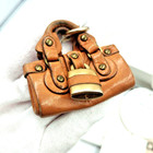 Chloe Paddington Bag Charm Key Chain Brown Rare Collection W dustbag