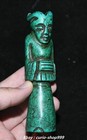 11 5cm Chinese Old Dynasty Turquoise Carved People Person Figure Amuelt Pendant